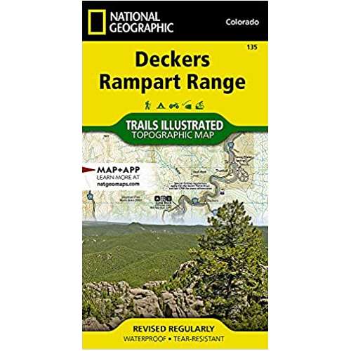 National Geographic Deckers, Rampart Range Map