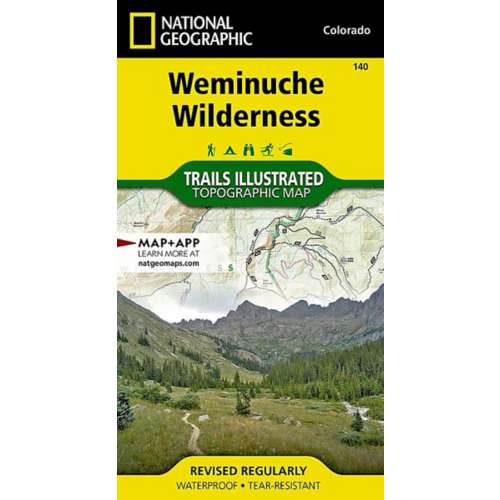 National Geographic Weminuche Wilderness Trail Map