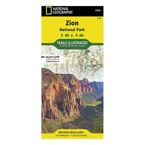 National Geographic Zion National Park Map