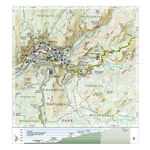 National Geographics John Muir Trail Topographic Map Guide