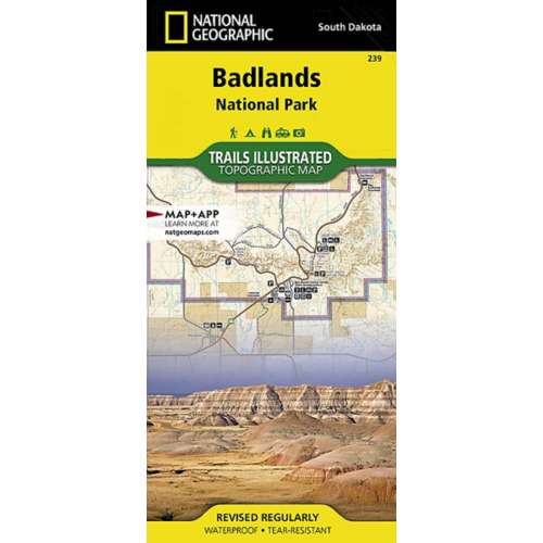 National Geographic Badlands National Park Map