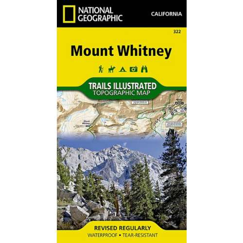 National Geographics Mount Whitney Trail Map