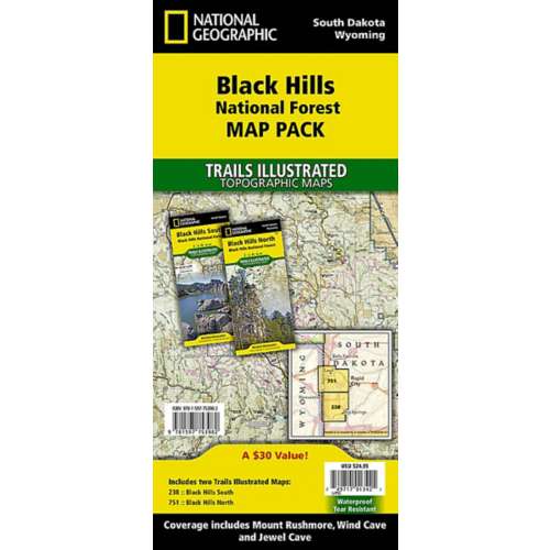 National Geographic Black Hils National Forest Map Pack Bundle
