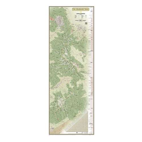National Geographics Colorado Trail Wall Map
