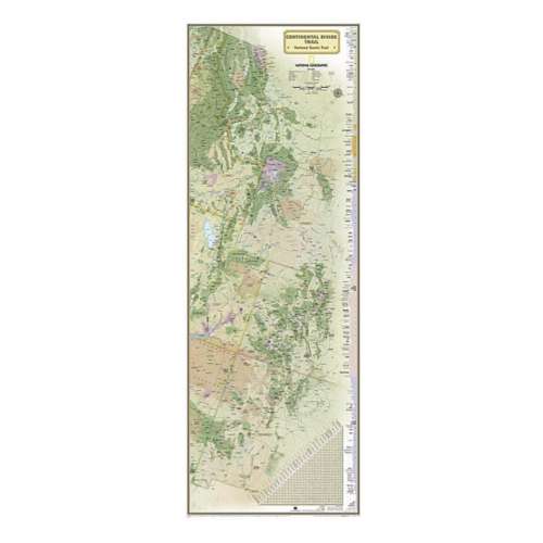 National Geographics Continental Divide Wall Map