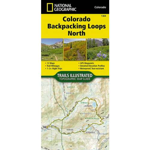 National Geographic Colorado Backpack Loops North Map