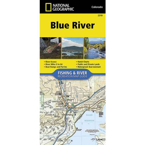 National Geographic Blue River Map