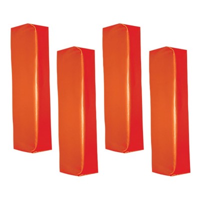 CHAMPRO 4-Pack Corner Flags (60 Inch, Rubber Base - Orange/White/Black For Soccer/Football)