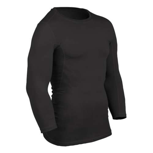 Champro Men's 3/4 Sleeve Compression Shirt CJ Black XL
