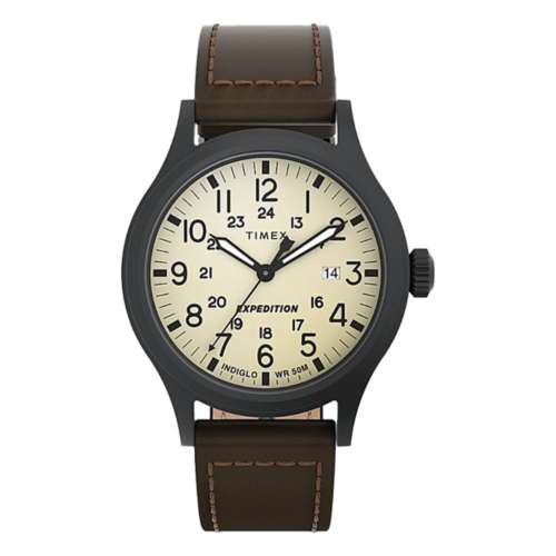 Timex Expedition Scout 40mm Leather Watch | Hotelomega Sneakers Sale Online