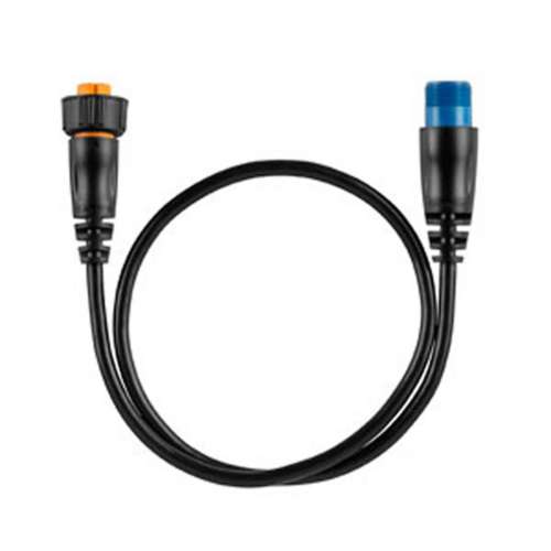Garmin 8-pin Transducer to 12-pin Sounder Adapter Cable with XID Cable