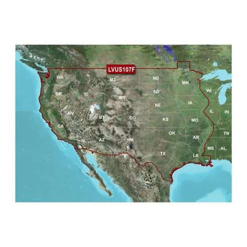 Garmin LakeVü g3 Ultra U.S., West Inland Maps
