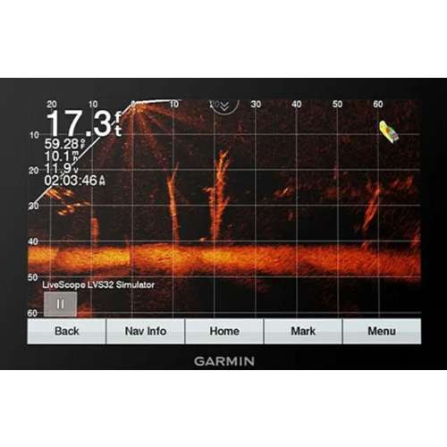 Garmin Panoptix LiveScope Ice Fishing Bundle, Preloaded LakeVu g3 Maps 