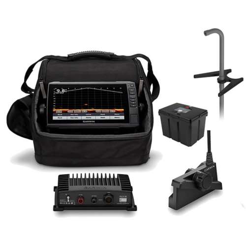 Garmin ECHOMAP UHD 93SV LiveScope Plus LVS34 Lithium Bundle Fish