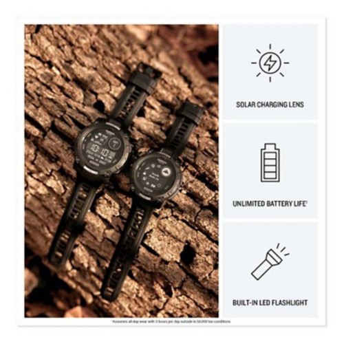 Garmin Instinct® 3 Tactical Edition Solar Smartwatch - Primary Image
