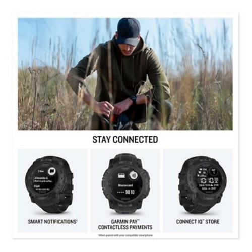 Garmin Instinct® 3 Tactical Edition Solar Smartwatch - Primary Image
