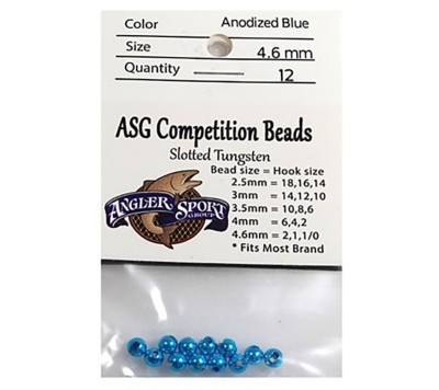 ASG Anodized Slotted Tungsten Bead Pack