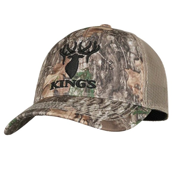 KING'S CAMO Men's  Series Embroidered Mesh Hunting Adjustable Hat
