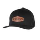 Men's King's Camo Dark Leather Logo Patch Adjustable Hat