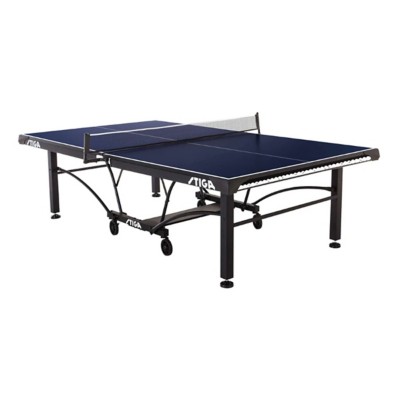 black table tennis table
