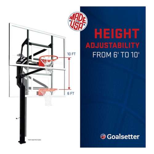 Goalsetter AllAmerican 60" Acrylic InGround Basketball Hoop