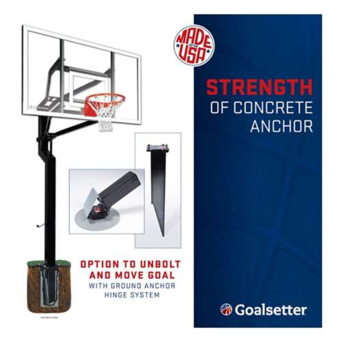 Goalsetter AllAmerican 60" Acrylic InGround Basketball Hoop