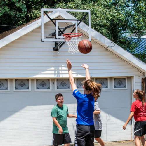 Basketball hoop for deals garage