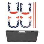 Triumph Patriotic Forged Horseshoe Set - Thumbnail 1 of 4