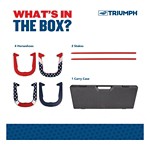 Triumph Patriotic Forged Horseshoe Set - Thumbnail 3 of 4