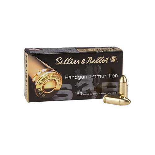 Sellier & Bellot FMJ Handgun Ammunition 50 Round Box