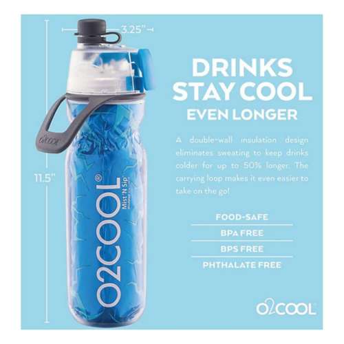 O2Cool Elite Sport Mist 'N Sip Bottle