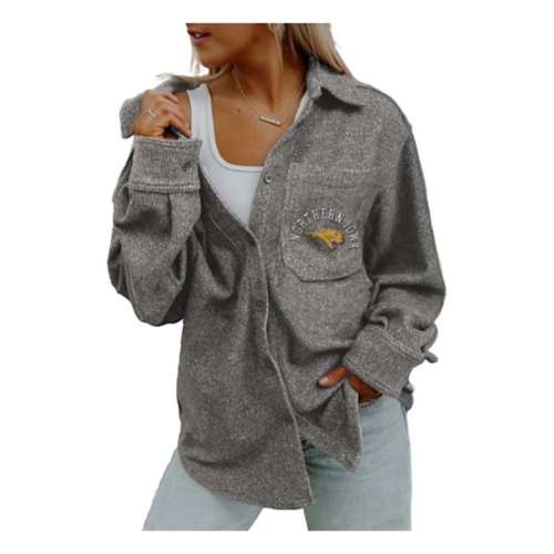 Women's Gameday Couture White Wyoming Cowboys Mock Neck Force Pullover  Sweatshirt