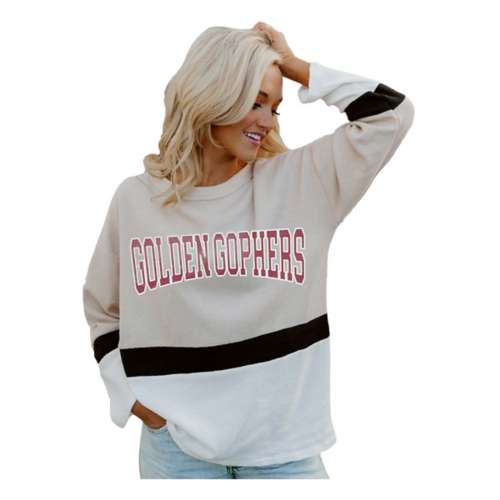 Women's Gameday Couture White Montana Grizzlies Vintage Days Oversized Lightweight Long Sleeve T-Shirt Size: Medium