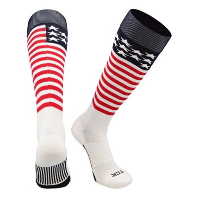Boys' TCK Stars and Stripes USA Baseball Knee Knee High Soccer Socks