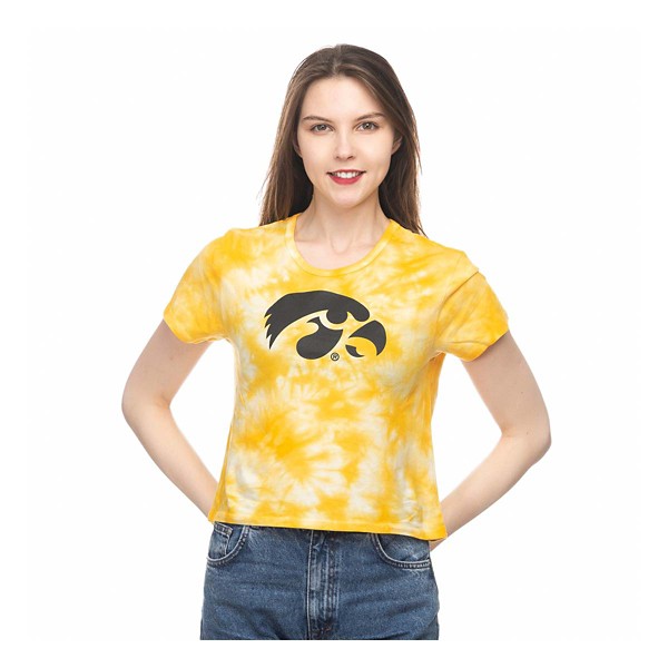 ZooZatZ Women's Iowa Hawkeyes Cloudwash Crop Top product image