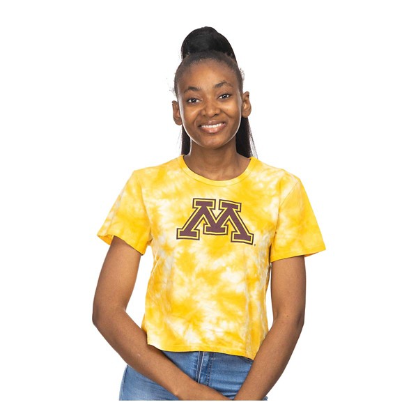 ZooZatZ Women's Minnesota Golden Gophers Cloudwash Crop Top product image