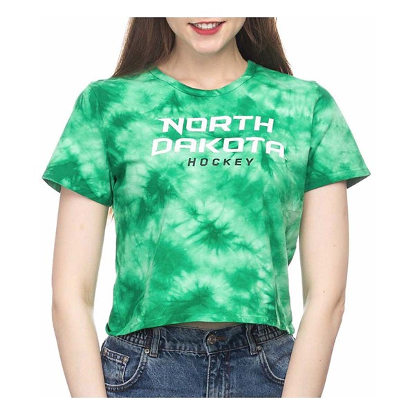 ZooZatZ Women's North Dakota Fighting Hawks Cloudwash Crop Top product image