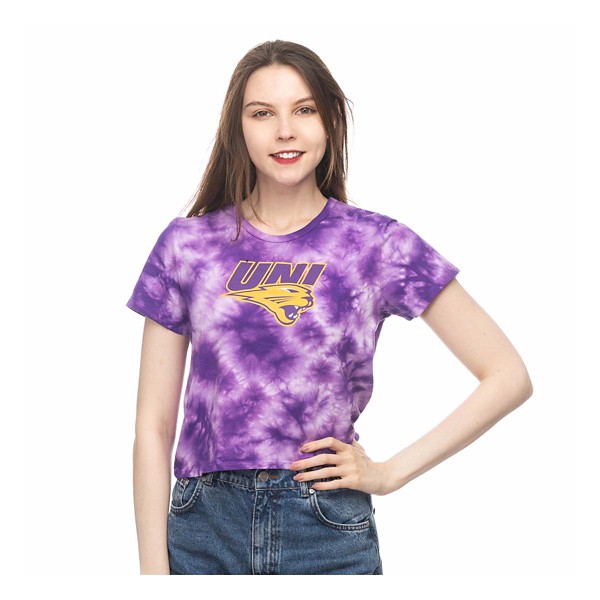 ZooZatZ Women's Northern Iowa Panthers Cloudwash Crop Top product image