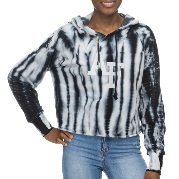 ZooZatZ Women's Air Force Falcons Shibori Hooded Cropped Top product image