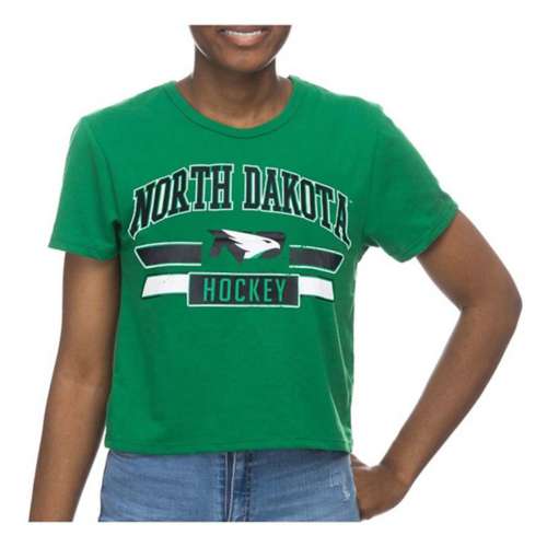 ZooZatZ Women's North Dakota Fighting Hawks Logo Crop Top