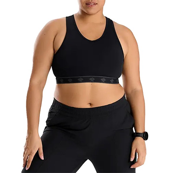 Women's rabbit Running UtiliBRA-vo Sports Bra Large Black