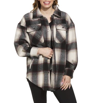 Women's Fornia Jacquard Boyfriend Shirt Jacket