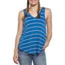Women's Fornia Striped Easy Fit Racer Tank Top