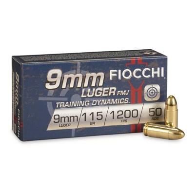 Fiocchi Dynamics FMJ Handgun Ammunition