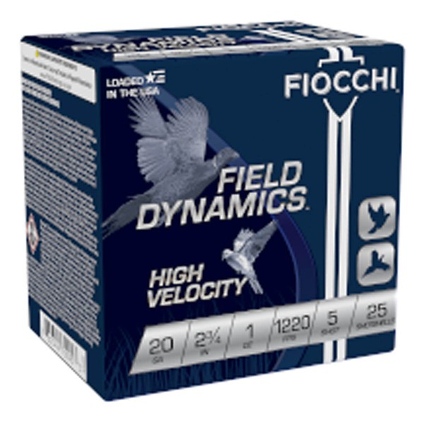 FIOCCHI Field Dynamics High Velocity Upland Game 20 Gauge Shotshells