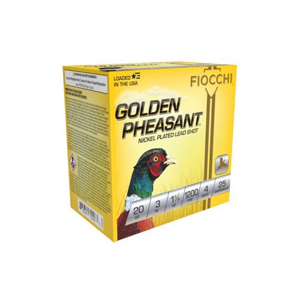 FIOCCHI Golden Pheasant 20 Gauge Shotshells