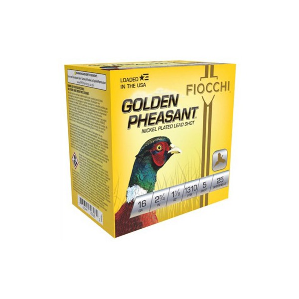 FIOCCHI Golden Pheasant 16 Gauge Shotshells