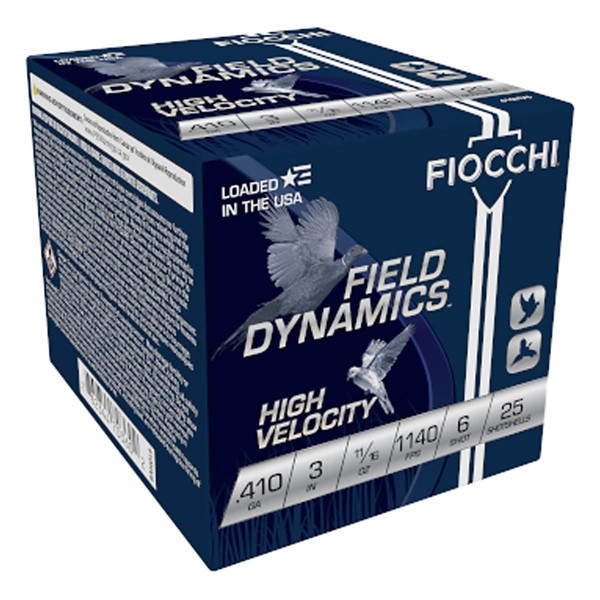 FIOCCHI Field Dynamics High Velocity Upland Game .410 Bore Shotshells