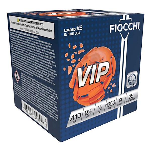 FIOCCHI VIP Target Load .410 Bore Shotshells