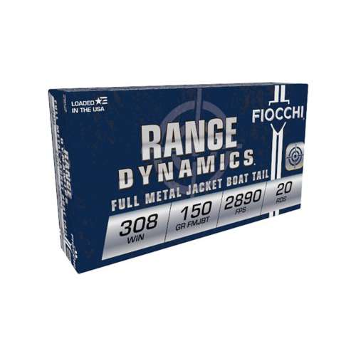 Fiocchi Range Dynamics FMJBT Rifle Ammunition 20 Round Box